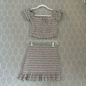 Zara floral two piece set